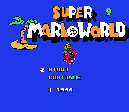 Super Mario World 9 Title Screen